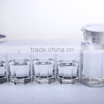 Classic Glass Water Jug 1500ml Color Printing Glass Jug and 6pcs 250ml Cup Set photo-4