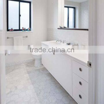 MM-CV253 Premium House Decorative Natural Hexagon White Marble Mosaics photo-3