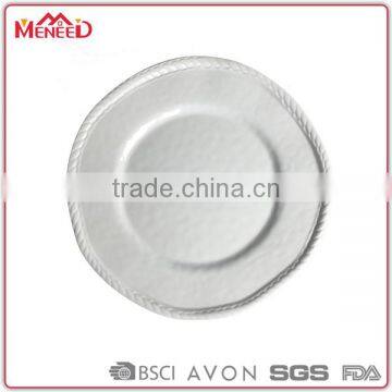 Wholesale kitchen items italian crockery and plates white melamine catering dinner plates