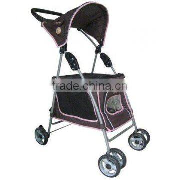 Fold Up Pet Stroller For Dogs With Canopy