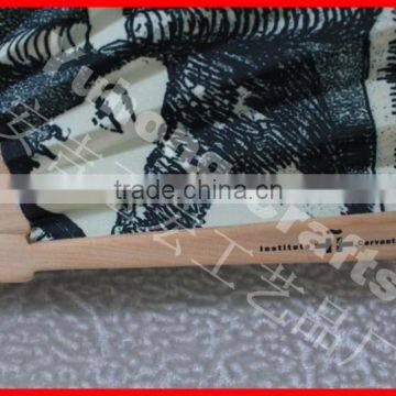 Environmental and Cheap Hand Folding Wood Fan photo-3