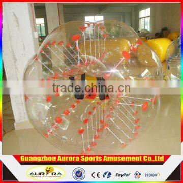 Could be customized 2017 High quality with factory price inflatable bumper ball body zorbing bubble ball inflatable soccer ball