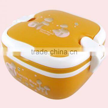 High Quality Portable Square Plastic Bento Lunch Box photo-5
