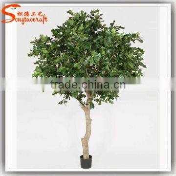 Landscaping Artificial Ficus Leaves for Decoration