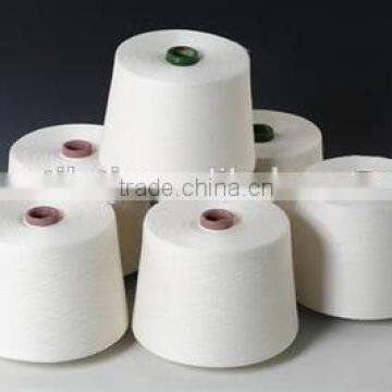 100% Polyester Spun Yarn (Virgin) Raw White