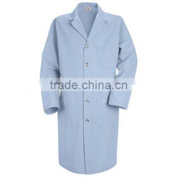 Men's Button Front Navy Flame Resistant Lab Coat SLC009