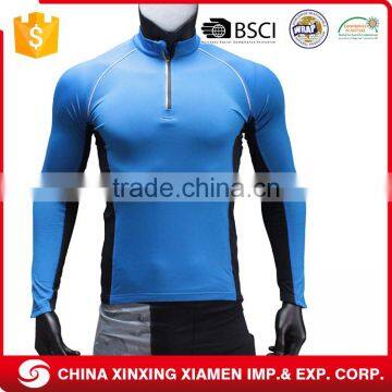 Wholesale Custom Compression Half Zip Pullover Running Shirts