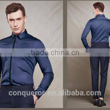 new design made to measure cotton slim men shirt BSZ097