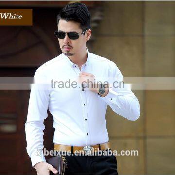 Wholesale China 100% Cotton 2017 Trend Office Men Shirt Top Blouse photo-3