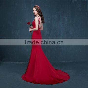 MGOO Custom Design OEM Evening Dress China Manufacturer Traditional Lady Wedding Dress Prom With Open Back Long 2069 photo-3