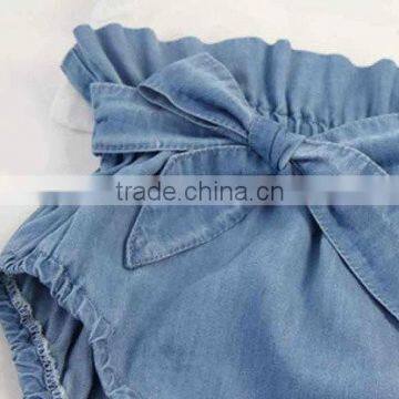 Blue Denim Bloomer Baby Diaper Cover Size for Newborn to 24 Month photo-2