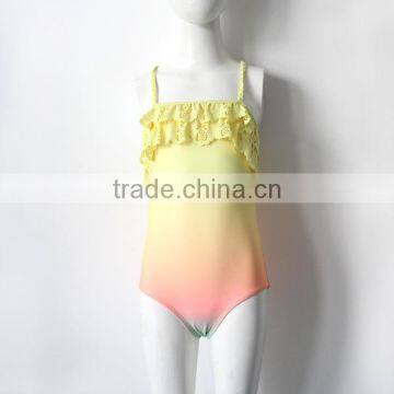 One-piece Girl Yellow Swimwear photo-2