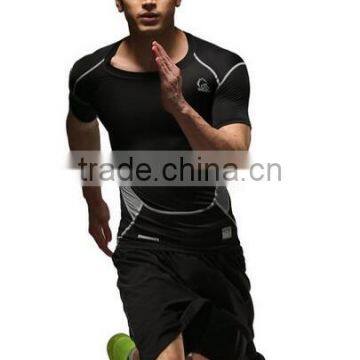 New Design Sportswear Run Wear Gym Dry Fit Men Athletic Custom T Shirt photo-4