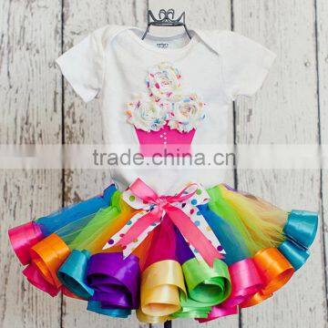 S16723A Cheap Price Kids Children Girls Tutu Skirt Multi Colored Tutu Skirt photo-3
