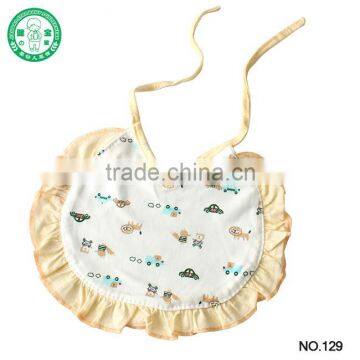 Ruffled Corner 100% Cotton Cute Baby Bibs photo-2