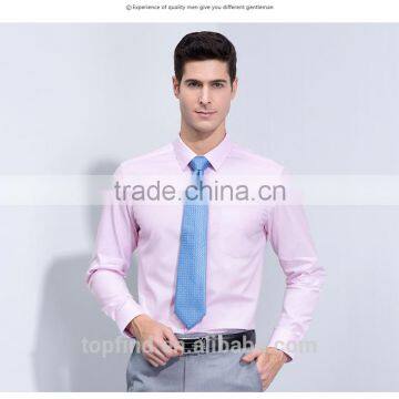 Classic Italian Bamboo Solid Color Business Formal Men's Shirt With Good Offer photo-3