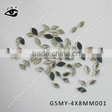 4X8MM OVAL SHAPE RHINESTONE HOT FIX RHINESTONE CRYSTAL BOAT SHAPED