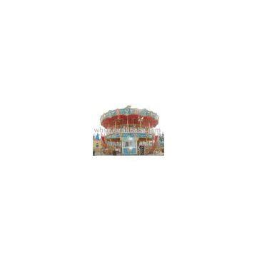 Nice Painting Amusement Park Rides Double Deluxe Carousel(76 Seats)