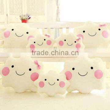 Hot sale new plush toys white cute cloud shape plush toys cartoon plush pillows