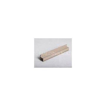 Beige Sliding UPVC Window Profiles Glossy Surface , US Style