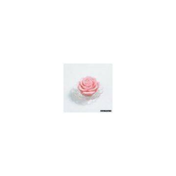 Sell Flower Candle with Glass Plate