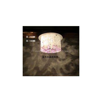 Contemporary Contracted Dome 4 Light Crystal Ceiling Lamp Amethystine Porch Corridor Acrylic Bedroom Parlor