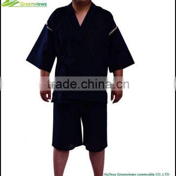 Cottonn woven kimono Custom Pajama Cheap Pajamas men japanese style Pajamas GVXF0007