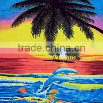 100% cotton fiber reactive printed promotional towel