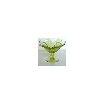 sell glass fruit dish , glass fruit plate , glass fruit bowl , glass compote