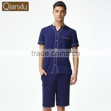 Wholesale Market Qianxiu Soft Plus Size Mens Summer Pajama Sets