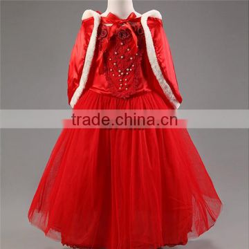 Wholesale price girls dress Frozen Fever dresses for kids, Little Girls Christmas dress