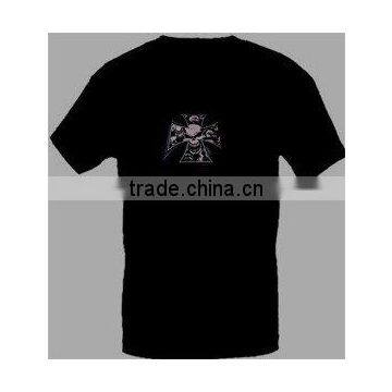 [Stunningl]Wholesale 2009 fashion hot sale T-shirt A45,el t-shirt,led t-shirt