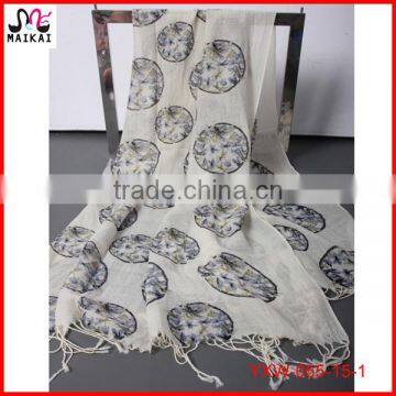 Animal Print Wool Pashmina Women Scarf Winter 2015