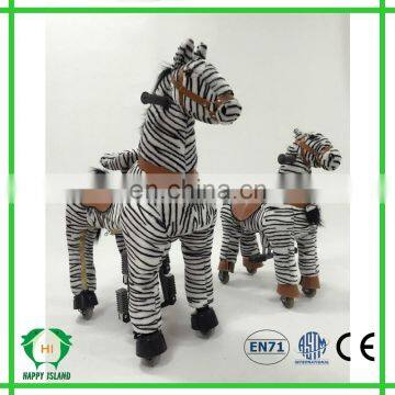 Indoor playground walking animal toy, mechanical walking horse for sale