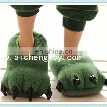 customize high quality plush animals slipper