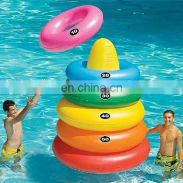 inflatable giant swimming ring target toss