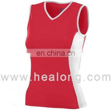 Healong Custom Cheap Brand Fluorescent Volleyball Uniforms