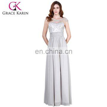 Grace Karin Hot Sale Sleeveless Long Chiffon Prom Dress CL4473-4