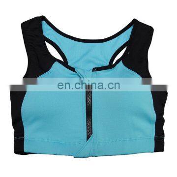 5 Color Zipper High Quality Custom Sublimation Professional Sports Bra#804 photo-5