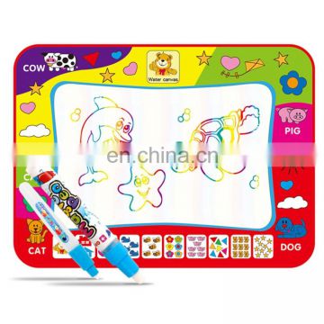 Children Rainbow Color Magic Doodle Water Drawing Mat with 2 Pen, Size: 80cm x 60cm