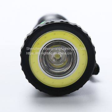 2018 New Professional Lighting 9v 3w Plastic Camping Protable Flat Round COB LED Torch Flashlight With Machine Tool Work photo-5