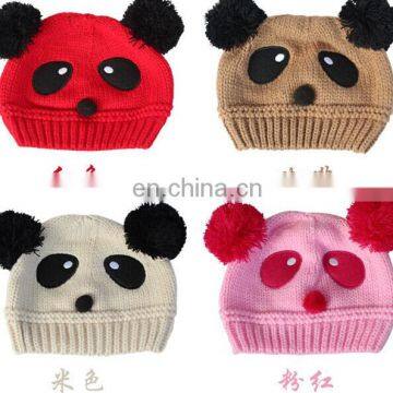 New Hot Selling Lovely Panda Winter Wool Hat for Children photo-3