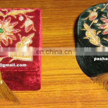 Home Decorative Hand Carved Zari Embroidery Box