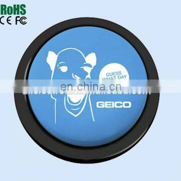 Latest Products Customize Recording Song Push Sound Button for toy