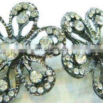 2013 new rhinestone hair flower embellishment garment accessory button shoe clip