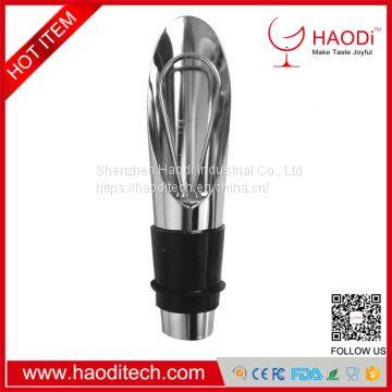 HD-DJ0006 Stainless Steel Liquor Spirit Pourer Wine Bottle Pour Spout Stopper Stainless Steel Cap