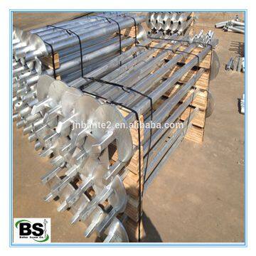 Galvanized Steel Round Shaft Helical Pile photo-3
