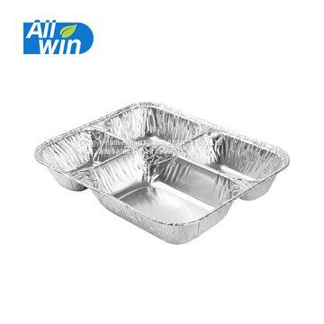 800ml 4 oz Aluminum Foil Cups with Foil Lids / 4-Compartment Aluminum Foil Container