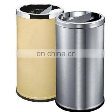 Metal stainless steel bathroom waste bin