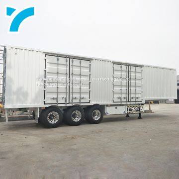 box transport semi trailer box cargo van trailer